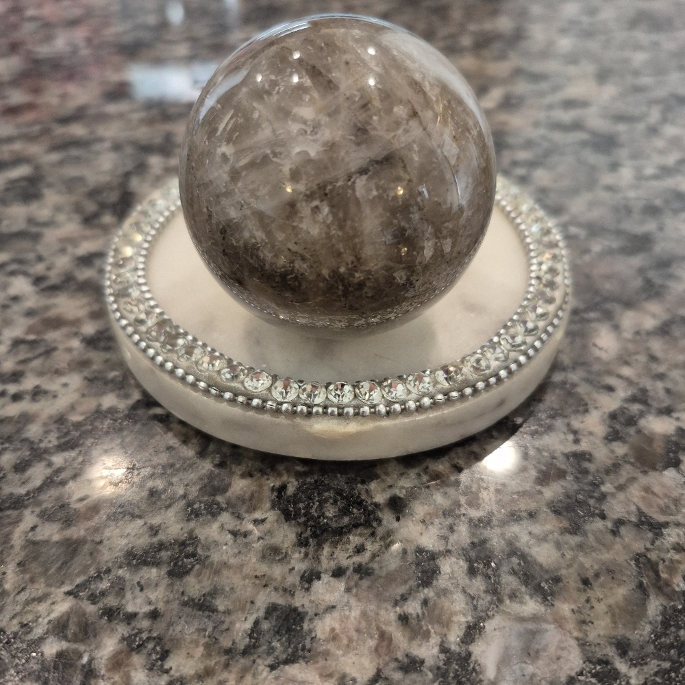 Natural Jasper Crystal Sphere Orb #1 - Picture 6 of 9
